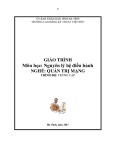 Giáo trình Nguyên lý hệ điều hành (Nghề: Quản trị mạng - Trung cấp) - Trường CĐ Kỹ thuật Việt Đức Hà Tĩnh