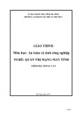 Giáo trình An toàn vệ sinh công nghiệp (Nghề Quản trị mạng máy tính - Trung cấp) - Trường CĐ Kỹ thuật Việt Đức Hà Tĩnh