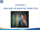 Bài giảng quản trị thành tích: Khái quát về quản trị thành tích - Chương 1