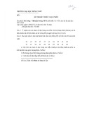Đề thi Đo lường thống kê Thể dục thể thao học kì 2 năm 2021-2022 có đáp án - ĐH Đồng Tháp