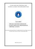 Giáo trình Đàm phán kinh doanh (Cao đẳng): Nghề Quản trị kinh doanh - Trường CĐ Cộng đồng Đồng Tháp