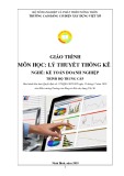 Giáo trình Lý thuyết thống kê Kế toán doanh nghiệp (Trung cấp) - Trường Cao đẳng Cơ điện Xây dựng Việt Xô