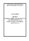 Giáo trình Cài đặt, Thiết lập, Quản lý, Vận hành Mạng LAN (Tin học văn phòng - Trung cấp) - Trường Cao đẳng Cơ điện Xây dựng Việt Xô