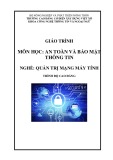 Giáo trình An toàn và bảo mật thông tin Quản trị mạng máy tính Cao đẳng - Trường Cao đẳng Cơ điện Xây dựng Việt Xô