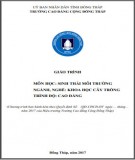 Giáo trình Sinh lý môi trường Khoa học cây trồng Cao đẳng: Phần 2 - Trường Cao đẳng Cộng đồng Đồng Tháp