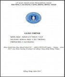 Giáo trình Sinh lý thực vật Khoa học cây trồng Cao đẳng (Phần 2): Trường Cao đẳng Cộng đồng Đồng Tháp