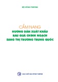 Cẩm nang Hướng dẫn xuất khẩu rau quả chính ngạch sang thị trường Trung Quốc
