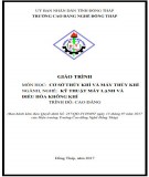 Giáo trình Cơ sở thủy khí và máy thủy khí (Nghề: Kỹ thuật máy lạnh và điều hòa không khí - Cao đẳng): Phần 1 - Trường Cao đẳng nghề Đồng Tháp chuẩn nhất