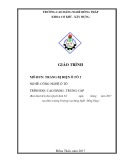Giáo trình Trang bị điện ô tô 2 (CĐ/TC): Nghề Công nghệ ô tô - Trường Cao đẳng nghề Đồng Tháp