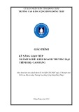 Giáo trình Kỹ năng giao tiếp (Nghề: Kinh doanh thương mại - Cao đẳng) - Trường Cao đẳng Cộng đồng Đồng Tháp