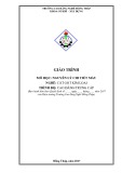 Giáo trình Nguyên lý chi tiết máy (Cắt gọt kim loại - CĐ/TC) - Trường Cao đẳng Nghề Đồng Tháp chuẩn nhất