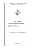 Giáo trình Chẩn đoán điện thân xe (Nghề Công nghệ ô tô Cao đẳng) - Trường Cao đẳng nghề Đồng Tháp [Mới nhất]