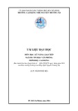 Tài liệu dạy học Kỹ năng giao tiếp Tin học văn phòng Cao đẳng - Trường Cao đẳng Nghề Nguyễn Trường Tộ