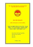 Bài thu hoạch môn Tôn giáo và tín ngưỡng: Một số biện pháp giáo dục "Đạo Hiếu" của Phật giáo trong đời sống thực tiễn hiện nay
