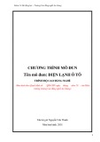 Giáo trình Điện lạnh ô tô Trường Cao đẳng Nghề An Giang [Mới Nhất]