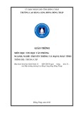 Giáo trình Tin học văn phòng (Nghề: Truyền thông và mạng máy tính - Trung cấp) - Trường Cao đẳng Cộng đồng Đồng Tháp