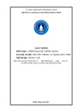 Giáo trình Triển khai hệ thống mạng (Nghề Truyền thông và mạng máy tính Trung cấp) - Trường Cao đẳng Cộng đồng Đồng Tháp