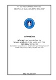 Giáo trình An toàn thông tin Quản trị mạng máy tính (Trung cấp) - Trường Cao đẳng Cộng đồng Đồng Tháp