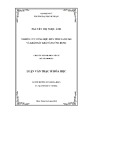 Luận văn Thạc sĩ Hóa học: Nghiên cứu tổng hợp, biến tính nano NiO và khảo sát khả năng ứng dụng