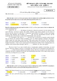 Đề thi khảo sát chất lượng môn Tiếng Anh lớp 12 năm 2021-2022 có đáp án - Trường THPT Trần Phú (Mã đề 014)