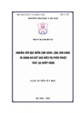 Phẫu thuật thay lại khớp háng: Nghiên cứu đặc điểm lâm sàng, cận lâm sàng và đánh giá kết quả điều trị - Luận án Tiến sĩ Y học