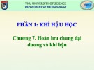 Bài giảng Khí hậu học và Khí hậu Việt Nam: Chương 7 – Phan Văn Tân