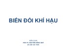 Bài giảng Biến đổi khí hậu Nguyễn Đăng Quế