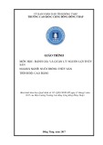 Giáo trình Đánh giá và Quản lý Nguồn lợi Thủy sản (Cao đẳng): Nghề Nuôi trồng Thủy sản - Trường Cao đẳng Cộng đồng Đồng Tháp