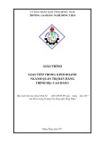 Giáo trình Giao tiếp trong kinh doanh (Nghề Quản trị bán hàng Cao đẳng) - Trường Cao đẳng nghề Đồng Tháp chuẩn nhất