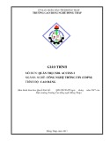 Giáo trình Quản trị cơ sở dữ liệu Access 2 (Cao đẳng): Trường Cao đẳng nghề Đồng Tháp