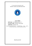 Giáo trình Lập trình quản lý 1 (Trung cấp): Tin học ứng dụng - Trường Cao đẳng Cộng đồng Đồng Tháp