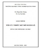Giáo trình Tối ưu thiết kế mỏ hầm lò Phần 2: Trường ĐH Công nghiệp Quảng Ninh