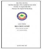 Giáo trình Địa chất cơ sở Phần 1: Trường ĐH Công nghiệp Quảng Ninh (mới nhất)