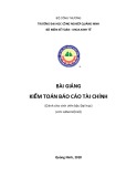 Bài giảng Kiểm toán báo cáo tài chính Trường ĐH Công nghiệp Quảng Ninh