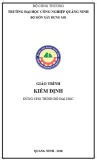 Giáo trình Kiểm định chuẩn nhất từ Trường ĐH Công nghiệp Quảng Ninh