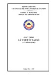 Giáo trình Lý thuyết sai số Trường ĐH Công nghiệp Quảng Ninh chuẩn nhất