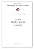 Giáo trình Khoa học quản lý Trường ĐH Công nghiệp Quảng Ninh [Mới nhất]