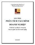 Giáo trình Phân tích tài chính doanh nghiệp (Nghề Kế toán doanh nghiệp) Cao đẳng Cộng đồng Lào Cai (Cao đẳng & Trung cấp)