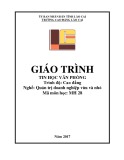Giáo trình Tin học văn phòng Quản trị doanh nghiệp vừa và nhỏ Cao đẳng nghề - Cao đẳng Cộng đồng Lào Cai