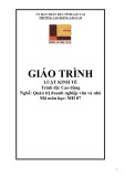 Giáo trình Luật Kinh tế Quản Trị Doanh Nghiệp Vừa và Nhỏ (Cao đẳng nghề) - Cao đẳng Cộng đồng Lào Cai