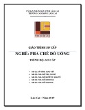 Giáo trình sơ cấp nghề Pha chế đồ uống (Trình độ sơ cấp) - Cao đẳng Cộng đồng Lào Cai