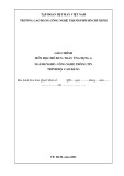 Giáo trình Toán ứng dụng A (Ngành/Nghề: Công nghệ thông tin – Trình độ: Cao đẳng) - Trường CĐ Kinh tế - Kỹ thuật Vinatex TP. HCM