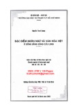 Luận văn Thạc sĩ Khoa học Ngữ văn: Đặc điểm ngôn ngữ và văn hóa Việt ở Đồng bằng sông Cửu Long