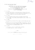 Đề thi kết thúc học phần học kì 1 môn Sinh học đại cương 2 năm 2019-2020 có đáp án - Trường ĐH Đồng Tháp