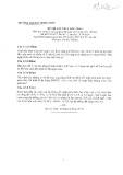 Đề thi Quản lý và ứng dụng đất ngập nước trong xử lý chất thải có đáp án - ĐH Đồng Tháp (2019-2020)