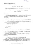 Đề thi Đại cương về lý luận dạy học hóa học học kì 1 năm 2019-2020 có đáp án - ĐH Đồng Tháp