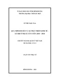 Luận văn Thạc sĩ Lịch sử Việt Nam: Quá trình di dân và sự phát triển kinh tế - xã hội ở thị xã Tân Uyên (2010 - 2018)