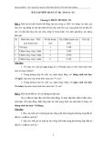 Bài tập môn Quản lý dự án đầu tư - Ths. Nguyễn Lê Quyền