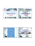 Bài giảng môn Quản trị dự án - TS. Trịnh Thùy Anh