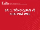 Bài giảng Khai phá Web: Tổng quan về khai phá web - Bài 1